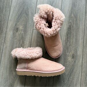 UGG Mini Bailey Bow II Boots – Pink / Blush – Size EU 40
